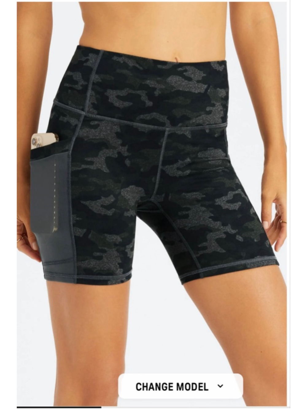 Fabletics Women’s On-The-Go PowerHold® High-Waisted Biker Short, Size Small EUC